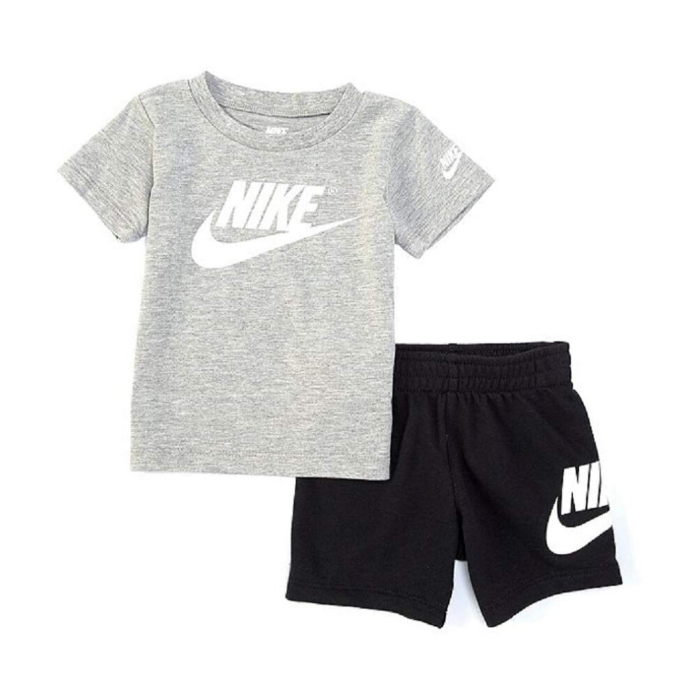 Nike Baby Boys 2-Piece Short Set - Grey/Black (24 Months)