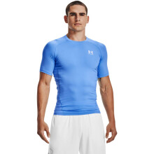 T-Shirt a Maniche Corte Compression HeatGear Under Armour Uomo, Blu Carolina (475)/Bianco, 3X-Large