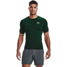 Under Armour frfi pncl HeatGear kompresszis rvid ujj pl Forest zld (301)/fehr, nagy