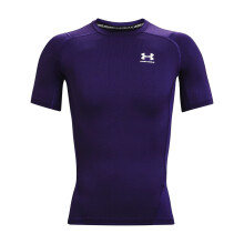 Under Armour Miesten Armour HeatGear Kompressio Lyhythihainen T-paita Violetti (500)/Valkoinen Keskikokoinen