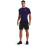 Under Armour Under Armour Ανδρικό HeatGear Compression T-Shirt κοντομάνικο, Μωβ (500)/Λευκό, Μεσαίο 3