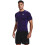 Under Armour Under Armour Ανδρικό HeatGear Compression T-Shirt, Μωβ (500)/Λευκό, Large 2