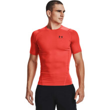 Maglietta a maniche corte Under Armour Uomo HeatGear Compression, Arancione Scuro (860)/Nero, XX-Large