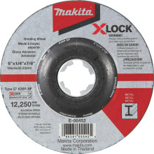 Makita E-00452 X-Lock 5"" x 1/4"" x 7/8"" tyyppi 27 yleisk ytt inen 36 karkeuden metallihiomalaikka
