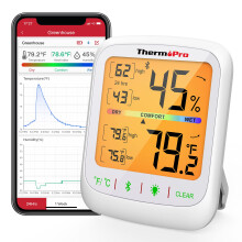 ThermoPro TP359 Termometro igrometro Bluetooth 260FT Monitor remoto wireless di temperatura e umidit    con ampio LCD retroilluminato Termometro pe