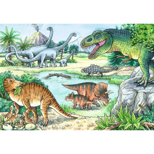 Ravensburger 2x24 Dinosaurer Puslespil 1