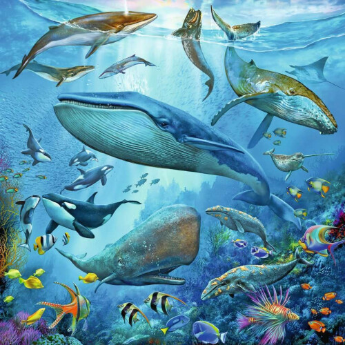 Ravensburger Ravensburger Παζλ Θάλασσα 3 x 49 Κομμάτια για Παιδιά - 05149 - Κάθε Κομμάτι Μοναδικό 1