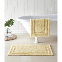 Tommy Bahama - Bathroom Rugs Cotton Bath Mat Highly Absorbent Bathroom Decor (Isla Yellow 2 Piece)
