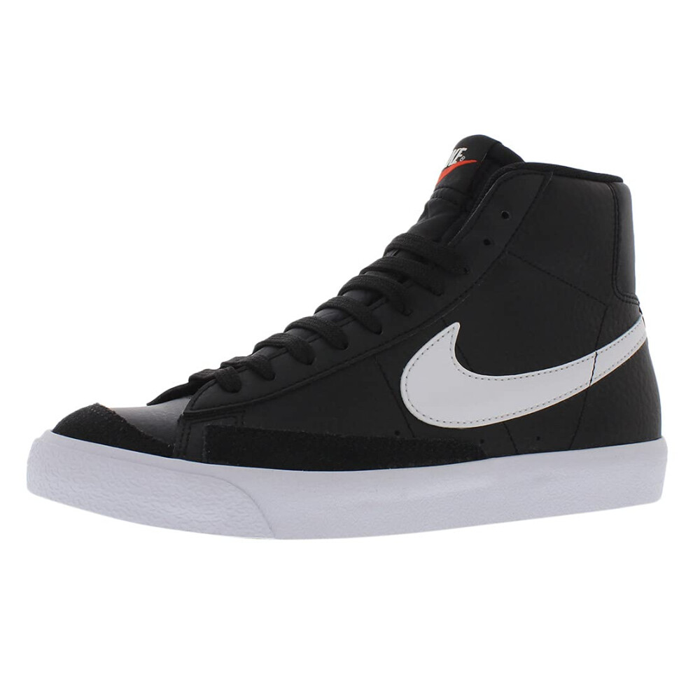 Nike Boy's Blazer Mid '77 (Big Kid) Black/White/White/Team Orange 5 Big Kid M
