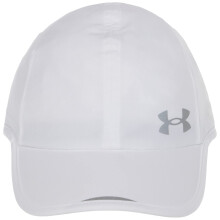 Gorra de Correr Launch de Under Armour para Mujer, Blanca (100)/Reflectante, Talla Única
