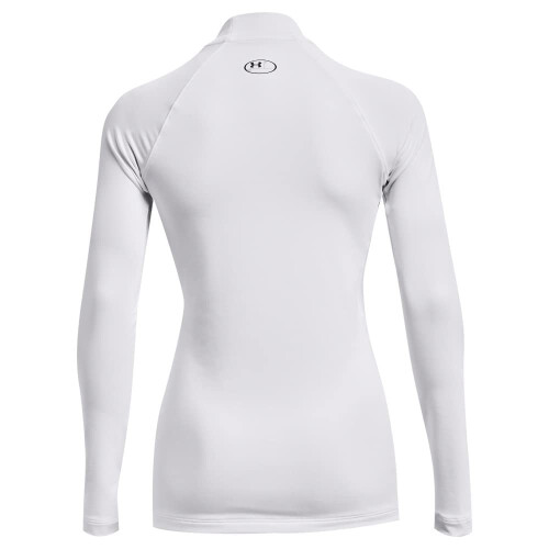 Under Armour Under Armour Dames Authentics Mock Neck T-Shirt, Wit (100)/Zwart, X-Large 2