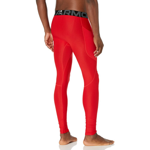 Under Armour Under Armour Ανδρικά HeatGear Armour Κολάν, Κόκκινο (600)/Λευκό, Μικρό 1