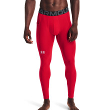 Leggings Under Armour HeatGear Uomo, Rosso (600)/Bianco, 3X-Large