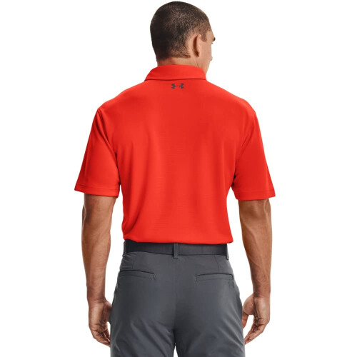 Under Armour Polo da golf Tech da uomo Under Armour Phoenix Fire (296)/Pitch Grey Large 1