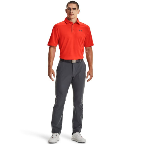 Under Armour Polo da golf Tech da uomo Under Armour Phoenix Fire (296)/Pitch Grey Large 2