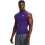 Under Armour Under Armour Ανδρικό T-Shirt HeatGear Compression Χωρίς Μανίκια, Μωβ (500)/Λευκό, Μεσαίο 1