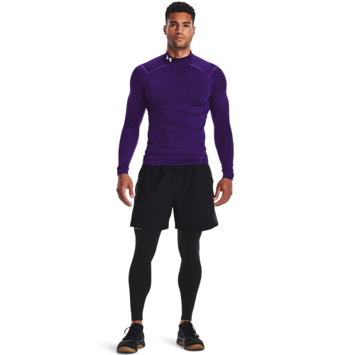 Under Armour Under Armour Herr ColdGear Armour Compression Mock, Lila (500)/Vit, Large 1