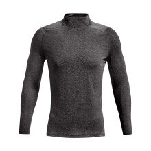 Under Armour Maglia Fitted ColdGear da Uomo, Grigio Chiaro/nero, XX-Large