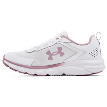 Under Armour Damernas Charged Assert 9, Vit (113)/Mauve Pink, 7.5 M US