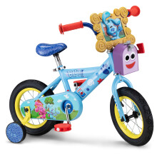 Nickelodeon Blue's Clues & You! Kids Bike  12-Inch Wheels  Boys and Girls Ages 2-4 Year Old  Removable Training Wheels  Blue