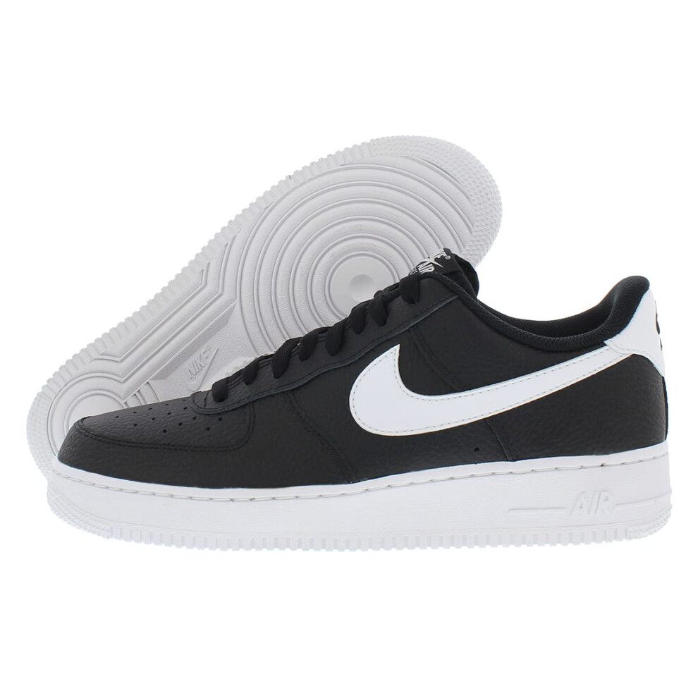 NIKE Men's Low-Top Sneakers Basketball Shoe  Black White  9