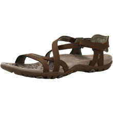 Merrell Women's Sandspur Rose Leather Sandal Dark Earth 10 M US