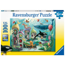 Ravensburger Maravillas Submarinas Puzzle de 100 Piezas para Niños - 12972 - Cada Pieza es Única