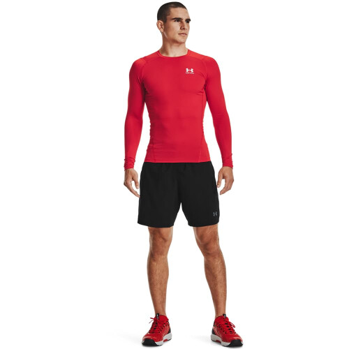Under Armour Under Armour HeatGear Armour Compression Manica Lunga Rosso/Bianco 4XL 1