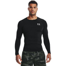 Under Armour HeatGear Armour Compression Manica Lunga Nero/Bianco 4XL