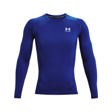 Under Armour HeatGear Armour Compression Manica Lunga Royal/Bianca 4XL