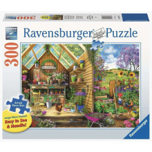 Puzzle grand format Ravensburger Escapade du jardinier - 300 pièces | Conçu pour les adultes | Chaque pièce est unique | Technologie Softclick. T