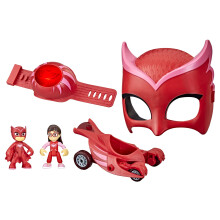 PJ Masks Owlette Power Pack Speelset met 2 Actiefiguren, Voertuig, Polsband, Kostuummasker, Kinderen 3+ Jaar