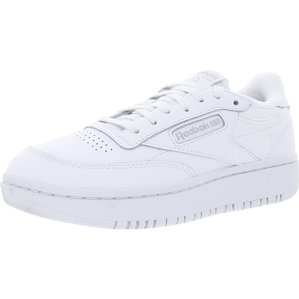 Reebok Women's Club C Double Sneaker  White/Cold Grey  11