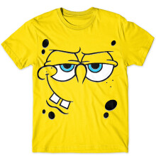 Spongebob Squarepants Boze Spotprent XXL T-Shirt voor Kinderen - Medium Geel