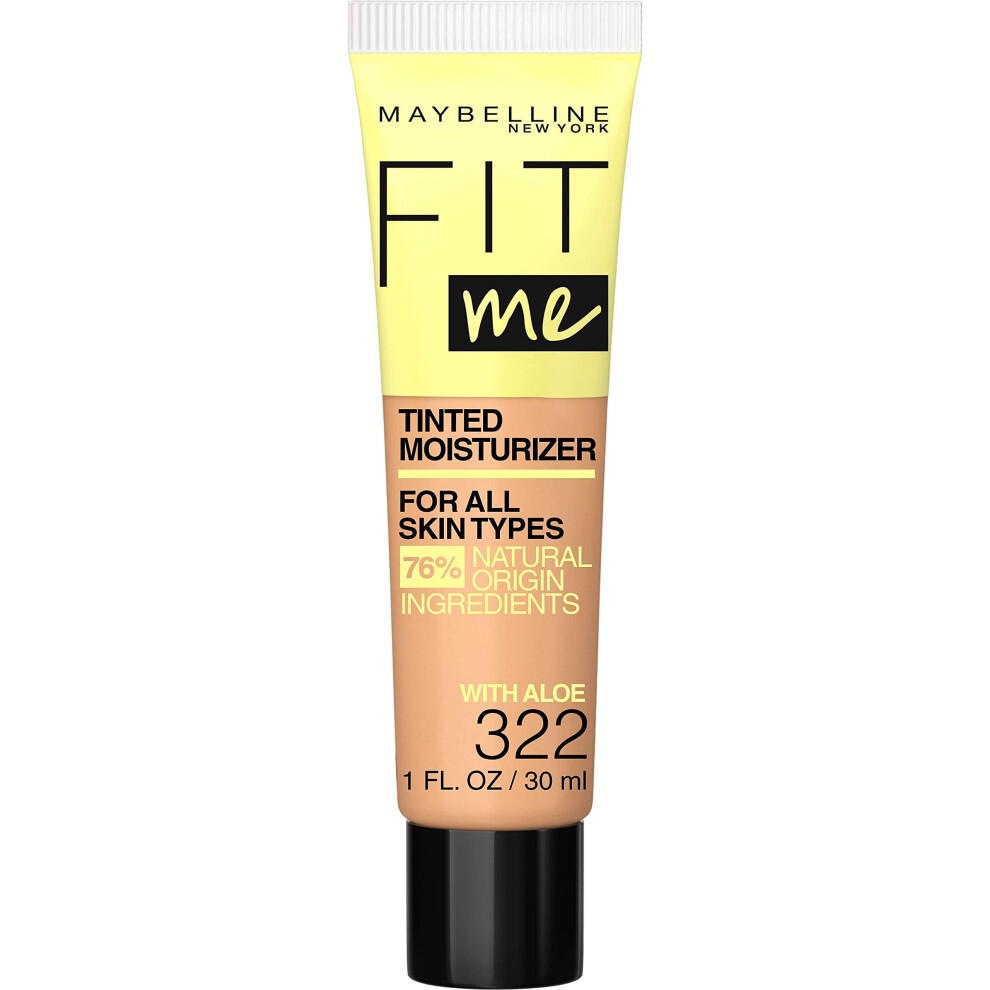 Maybelline Fit Me Tinted Moisturizer  Natural Coverage  Face Makeup  322  1 Count