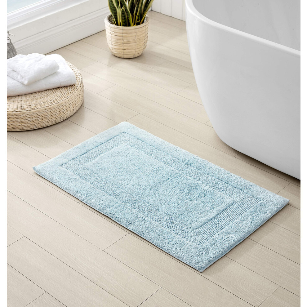 Tommy Bahama - Tapis de bain en coton tr  s absorbant, motif inspir   du littoral (Long Branch Blue 21"""" x 34"")