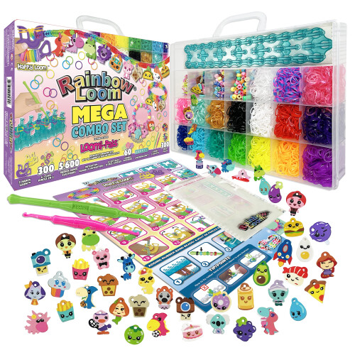 Rainbow Loom Loomi-Pals Mega Conjunto apresenta 60 Charms de LP variado
