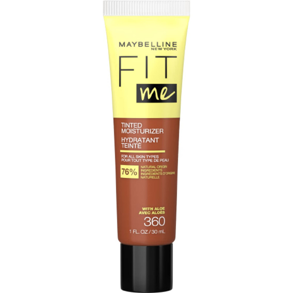 Maybelline Fit Me Tinted Moisturizer  Natural Coverage  Face Makeup  360  1 Count