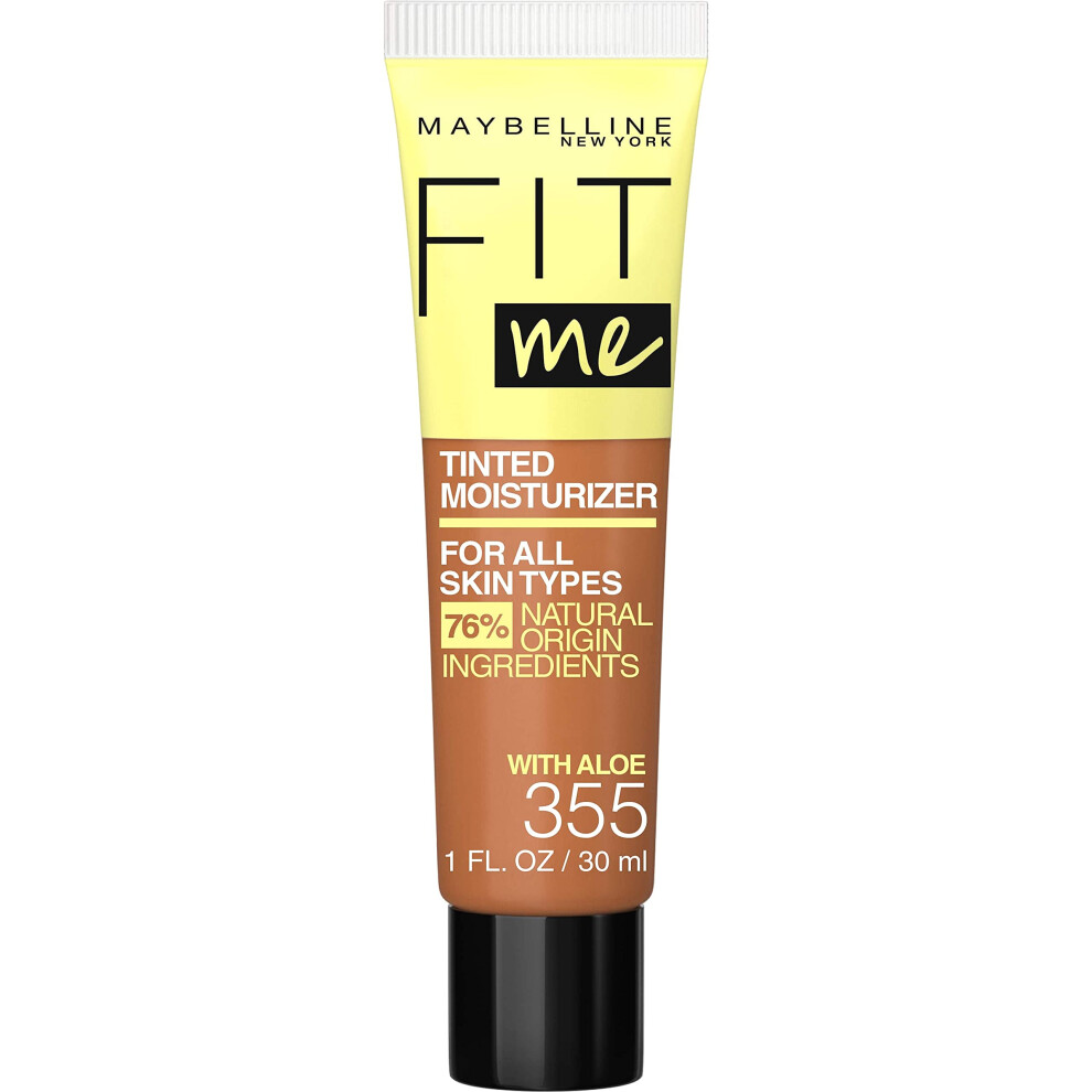 Maybelline Fit Me Tinted Moisturizer  Natural Coverage  Face Makeup  355  1 Count