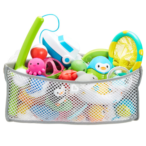 Munchkin Munchkin High 'n Dry Corner Bath Toy Organizer and Storage, Grey