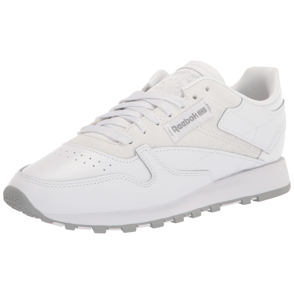 Reebok Women's Classic Leather Sneaker  White/Pure Grey/Rhodonite  5.5