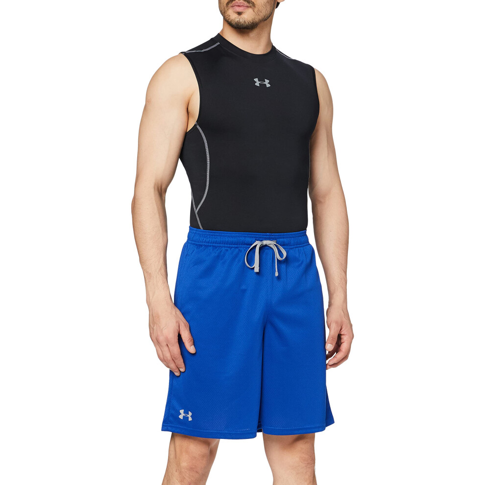 Under Armour Men's Tech Mesh Shorts, Royal (400)/Steel, 4X-Large Tall