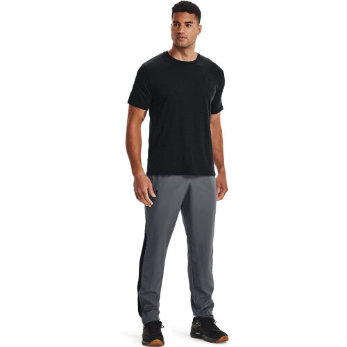 Under Armour Under rustning m?nds v?vede vitale tr?ningsbukser pitch gr? (012)/sort medium h?j 1