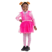 Nickelodeon Paw Patrol Skye Little Girls Cosplay Tulle Costume Dress and Tights 7-8