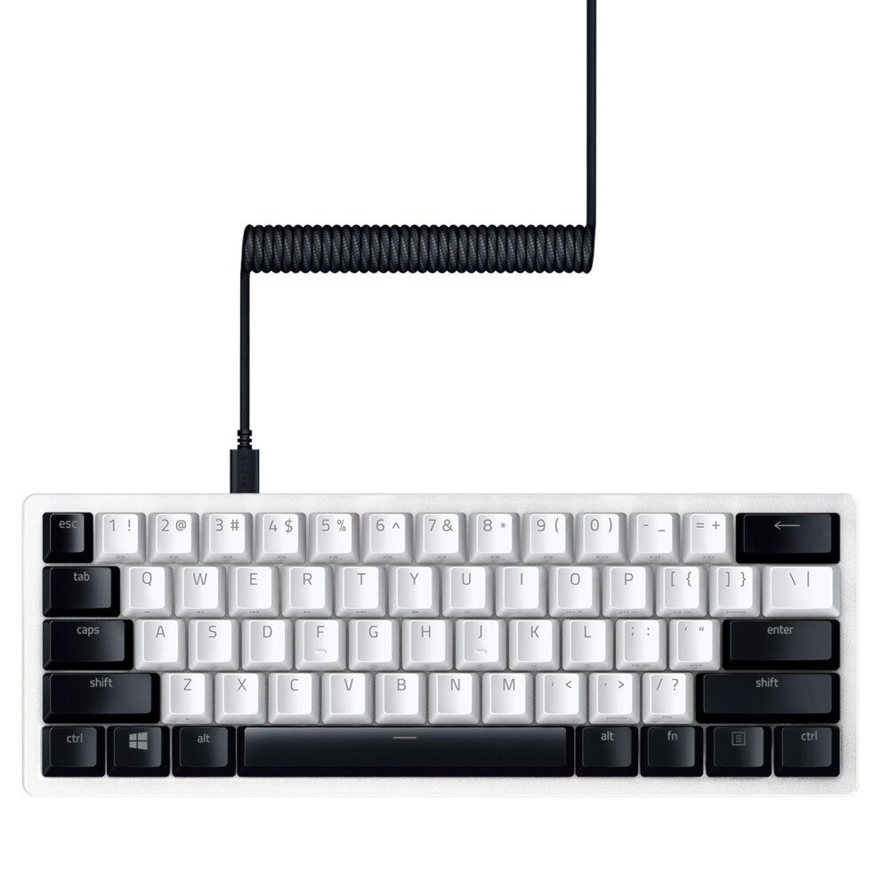 Photos - Keyboard Razer PBT Keycap + Coiled Cable Upgrade Set: Durable Doubleshot PBT - Universal Compatibility - Keycap Removal Tool & Stabil 