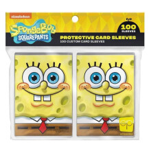 Spongebob Squarepants Premium Card Sleeves | 100 Card Protector Sleeves | 64mm x 89mm Oversized Sleeves Fit Standard Size Playing Cards & Collector Ca