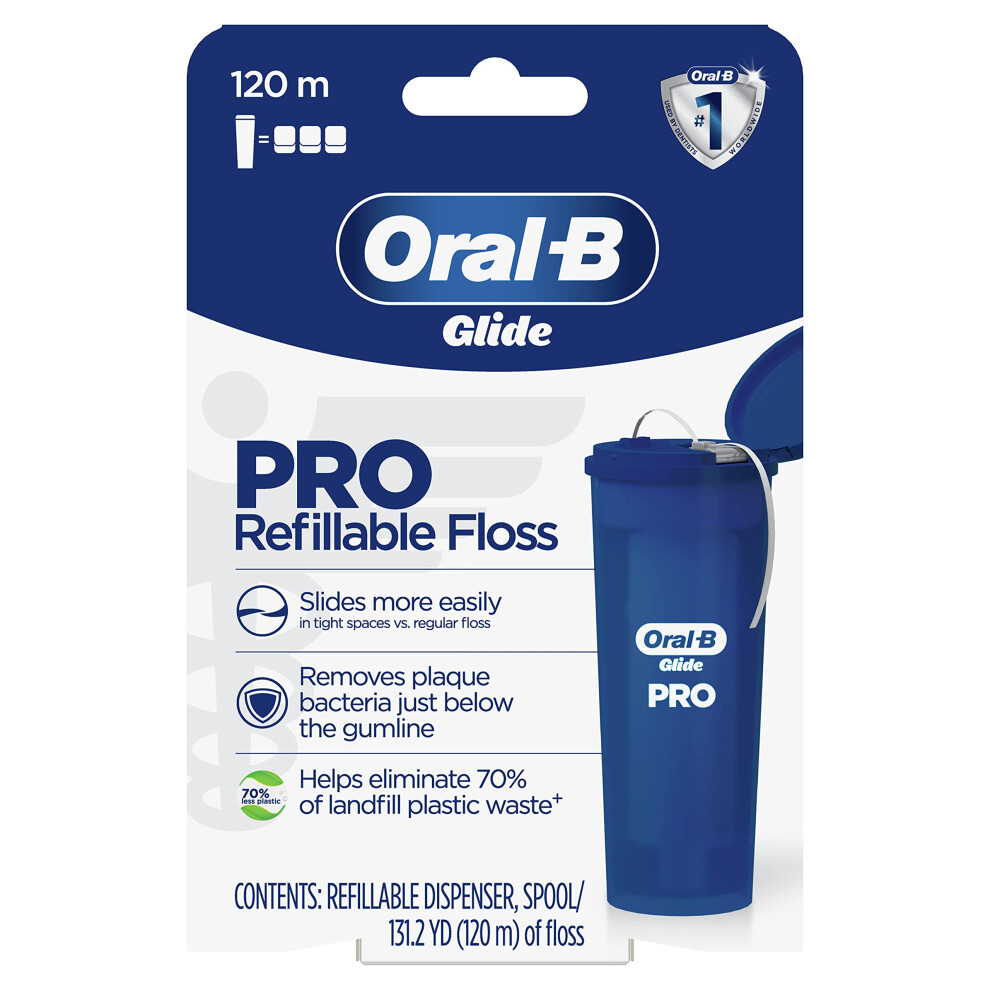 Oral-B Glide Pro Refillable Dental Floss Starter Kit 120M
