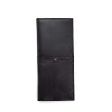 Portefeuille secr  taire en cuir Tommy Hilfiger pour homme, noir Ranger