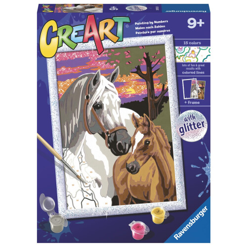 Ravensburger CreArt for børn: Heste og solnedgang 1