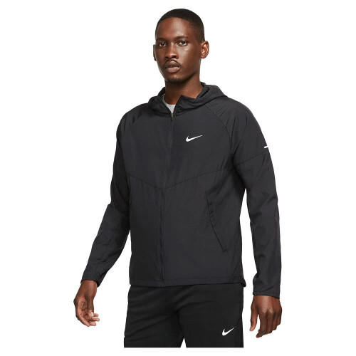 Nike Repel Miler Black/Reflective Silver Men's Running Jacket Size S